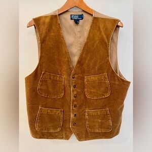 Ralph Lauren Polo Men's Tan Corduroy Vest